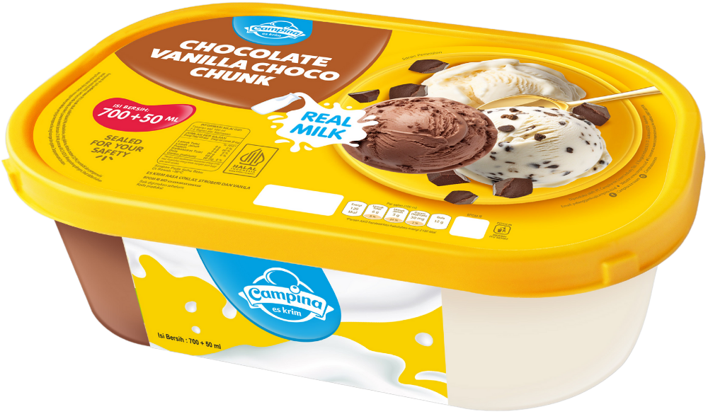 CHOCOLATE VANILLA CHOCO CHUNK 700 ML